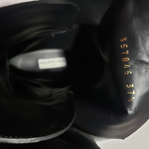 Balenciaga metal bar leather boots - Picture 7 of 12